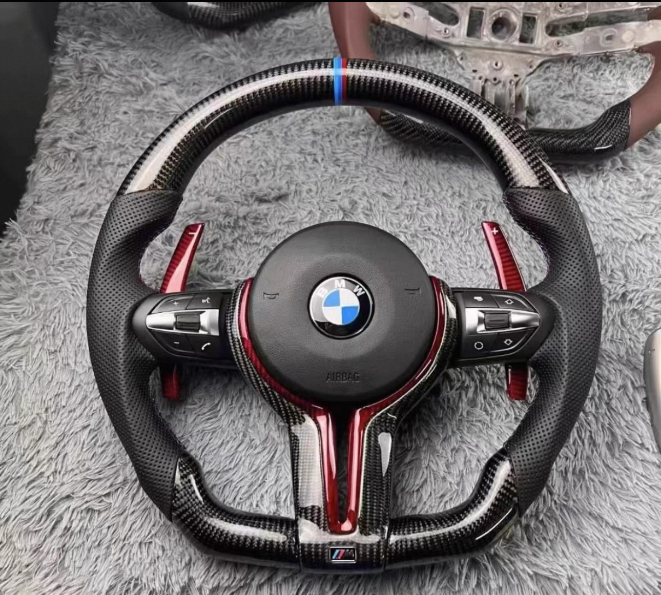 Carbon Fiber Steering Wheel for BMW F-Chassis (2010-2018) by MAXEAGLE