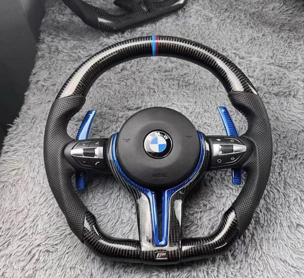 Carbon Fiber Steering Wheel for BMW F-Chassis (2010-2018) by MAXEAGLE
