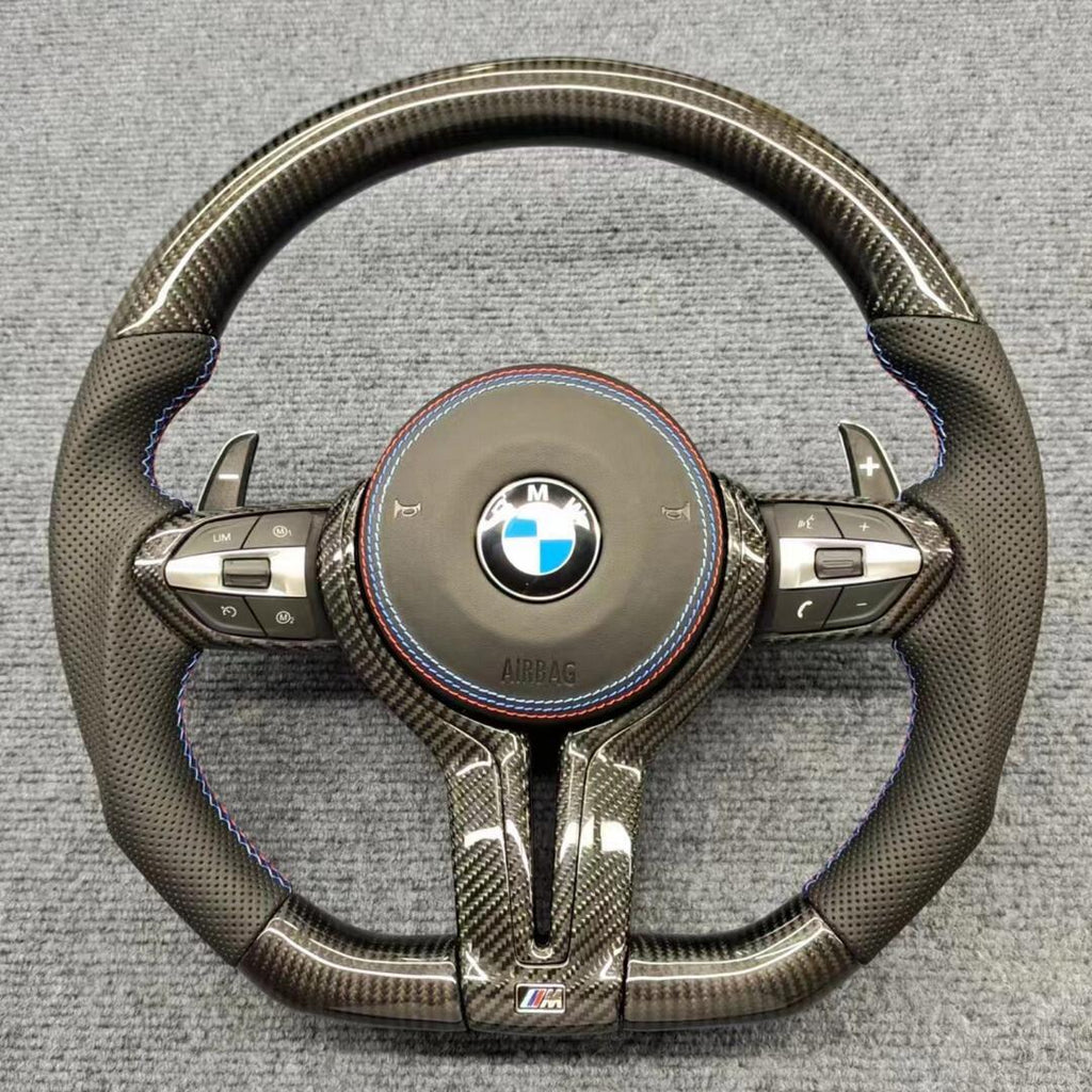 Carbon Fiber Steering Wheel for BMW F-Chassis (2010-2018) by MAXEAGLE