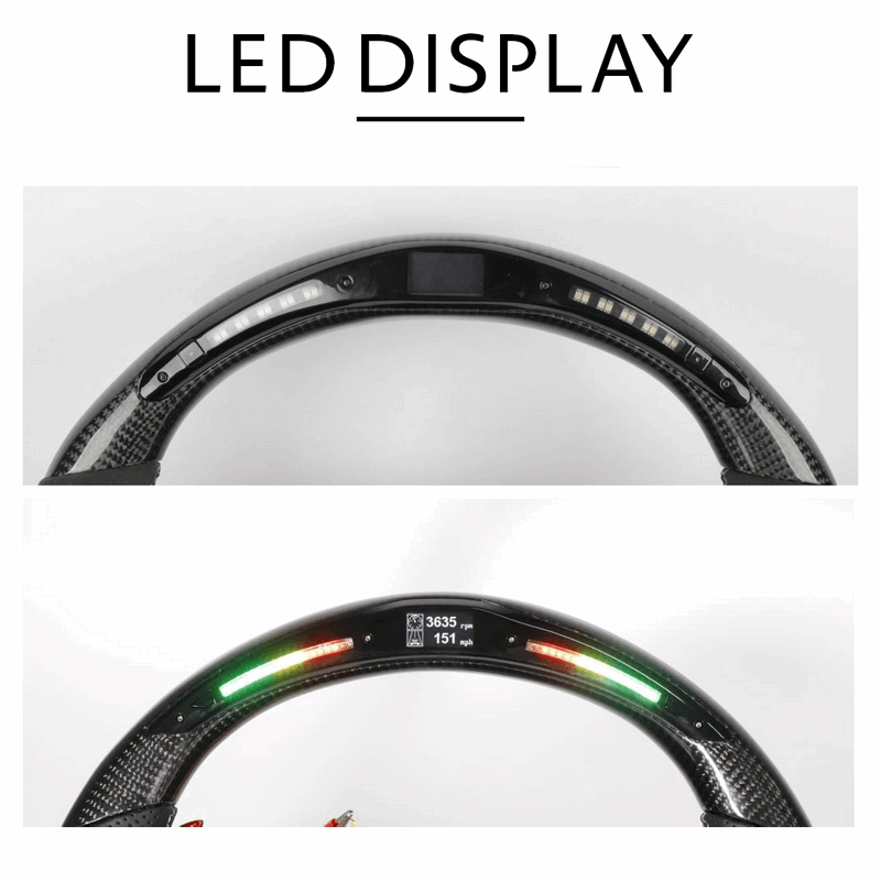 Carbon Fiber Steering Wheel Digital Display for BMW E46 E39 E53 (1995-2006)