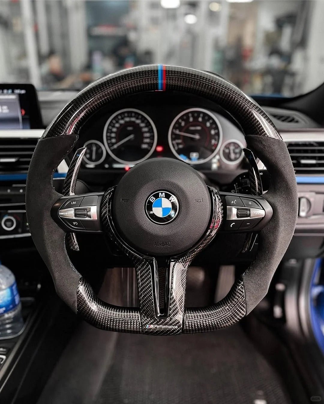 Carbon Fiber M-Sport Steering Wheel for BMW F-Series (F20 F30 F80 F15 X5 X6)