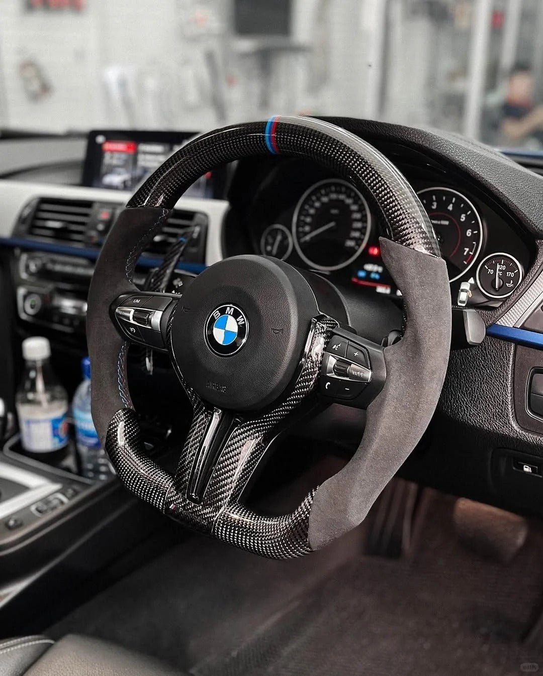 Carbon Fiber M-Sport Steering Wheel for BMW F-Series (F20 F30 F80 F15 X5 X6)
