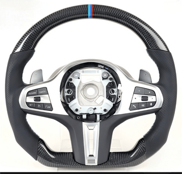 G30 Style Carbon Fiber Steering Wheel for BMW F1X F9X (2010-2018)