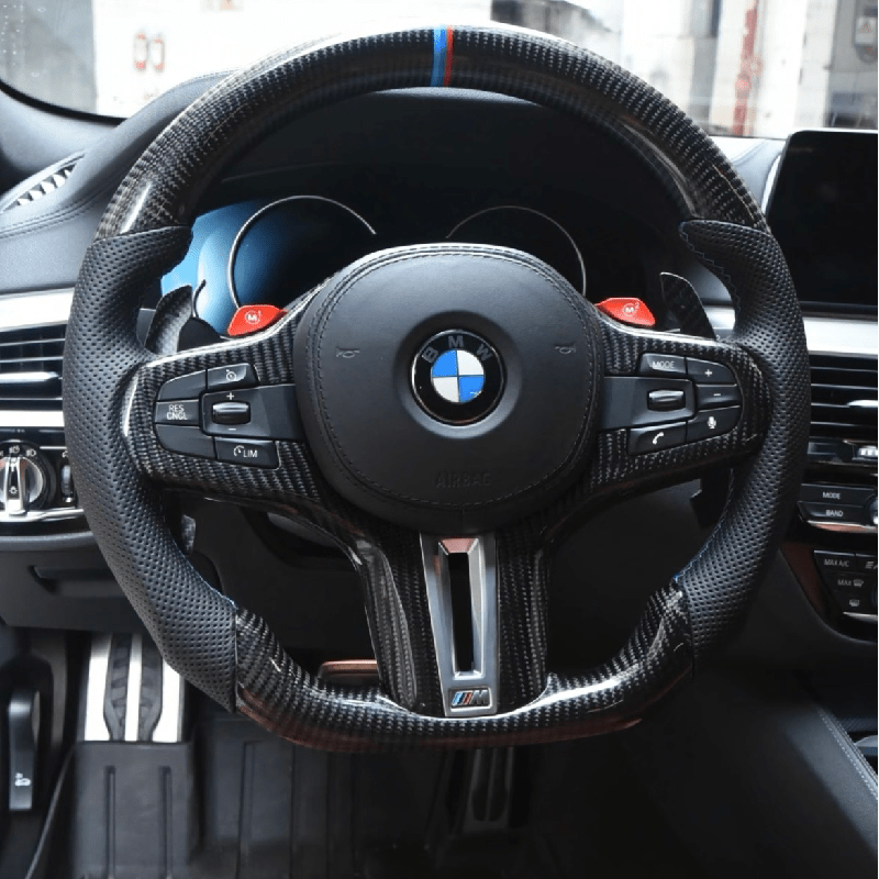 G30 Style Carbon Fiber Steering Wheel for BMW F1X F9X (2010-2018)